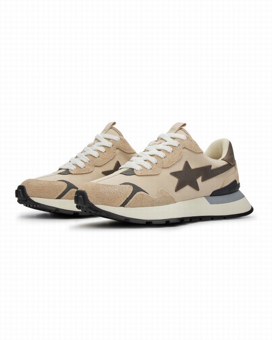 Baskets Bape Route STA Express #1 M2 Homme Beige | ECGIJ1528