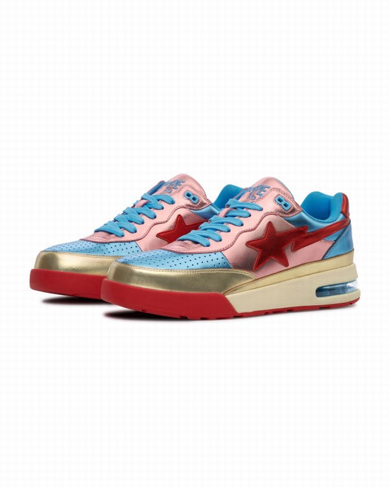 Baskets Bape Route STA Femme Bleu | AHURQ1284