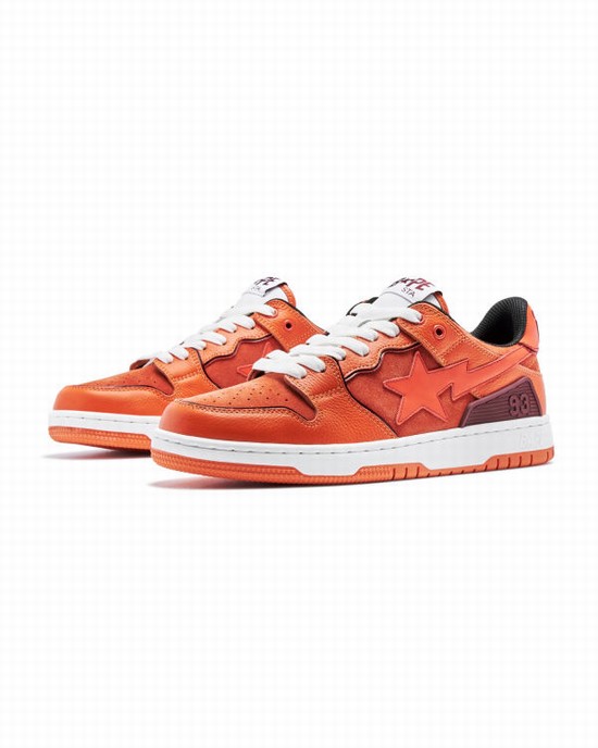 Baskets Bape SK8 STA #2 Homme Orange | RPWTV4189