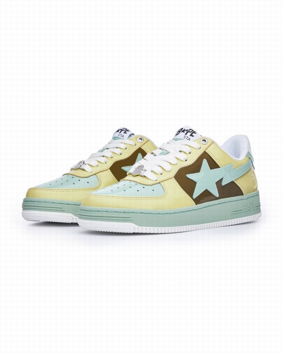 Baskets Bape STA #2 L1 Femme Jaune | WMUXY5746