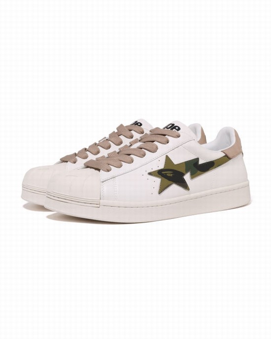 Baskets Bape Skull STA #1 Femme Blanche | XVLGC6542