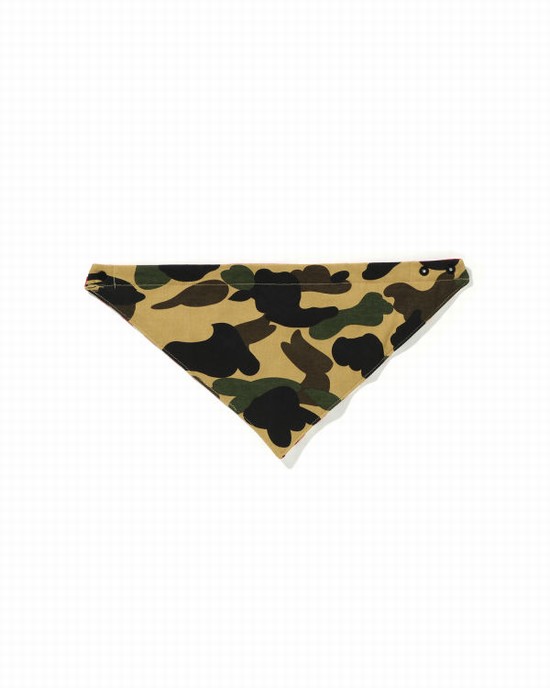 Bavoir Bape 1st Camo Bandana Enfant Jaune | WINJO6732