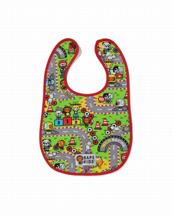 Bavoir Bape Milo Racing Enfant Rouge Clair | SENXY5103