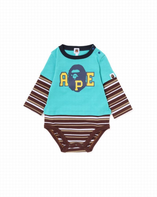 Body Bape Hoop Ape Head Layered Enfant Vert Clair | BHMPF4326