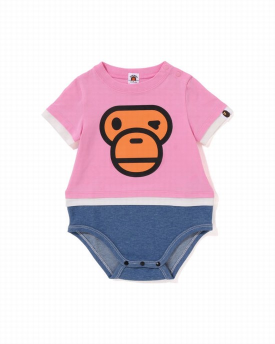 Body Bape Milo Face Layered Enfant Rose | PJCTO7248