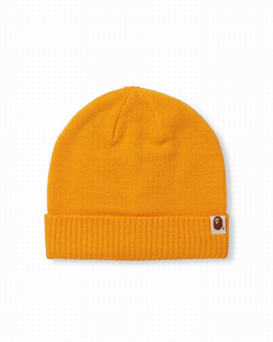 Bonnet Bape 2 Way Homme Jaune | OJGKF0812