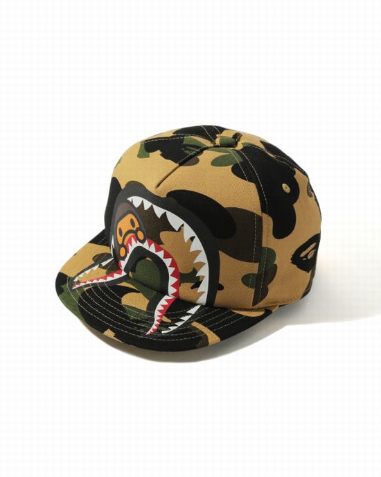 Casquettes Bape 1st Camo Milo Shark Enfant Jaune | DBPGV8247