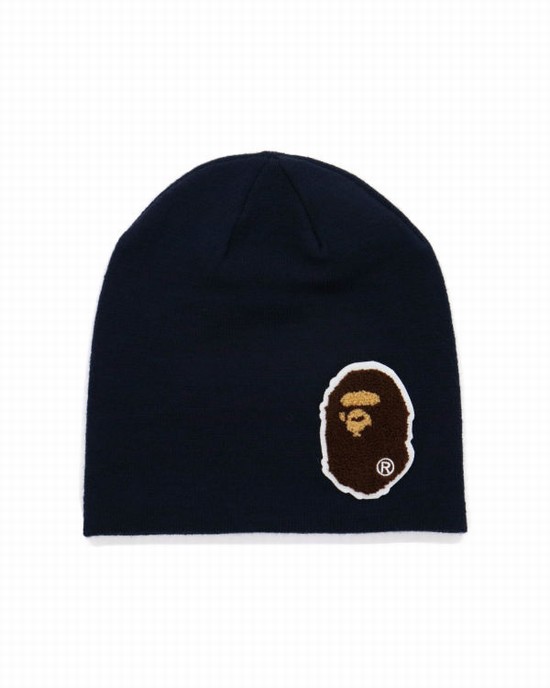 Casquettes Bape Big Ape Head Homme Bleu Marine Bleu | DHEUO8291