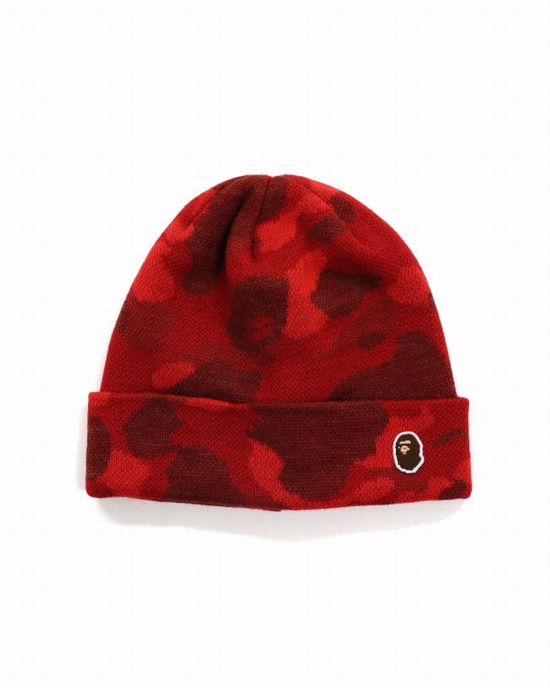 Casquettes Bape Color Camo Homme Rouge Clair | YFWGM7420