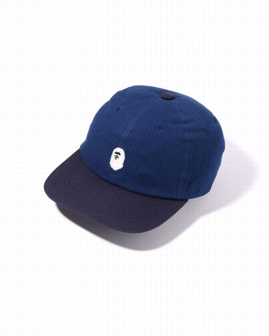 Casquettes Bape Japan Culture Panel Homme Bleu Marine Bleu | CYDNR6739