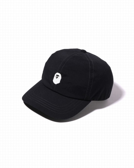 Casquettes Bape One Point Panel Homme Noir | QHGPD9067