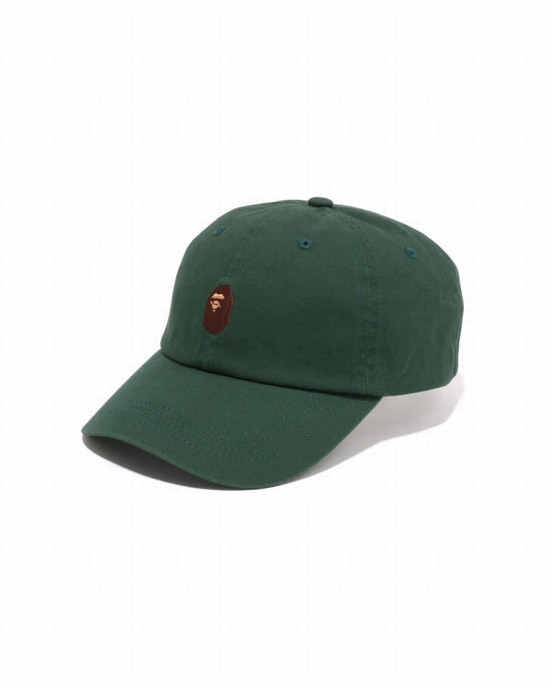 Casquettes Bape One Point Panel Homme Vert | NLPVO2358