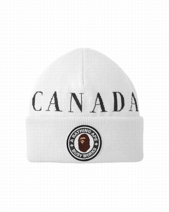 Casquettes Bape X Canada Goose X Concepts Homme Blanche | DMZRP7506