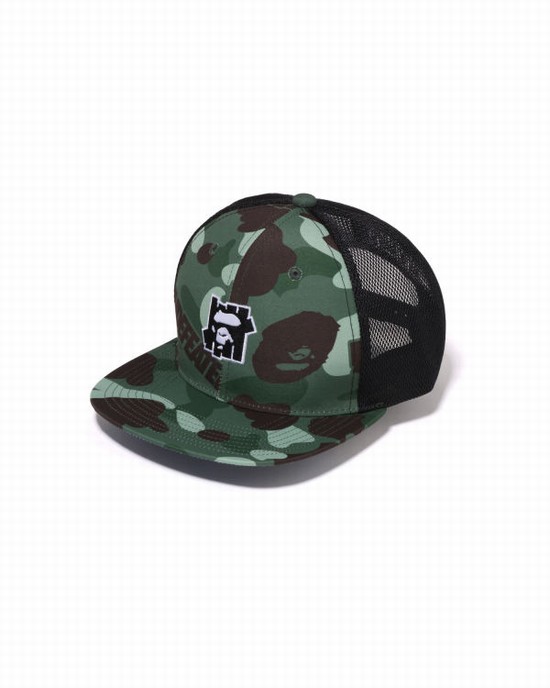 Casquettes Bape X UNDFTD Color Camo Mesh Homme Vert | SPTMA4972