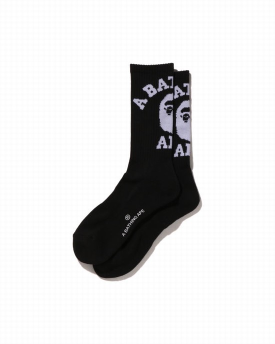 Chaussettes Bape College Homme Noir | TJFQS6073