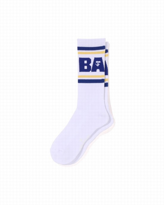 Chaussettes Bape Line Homme Bleu | ULZBE6425