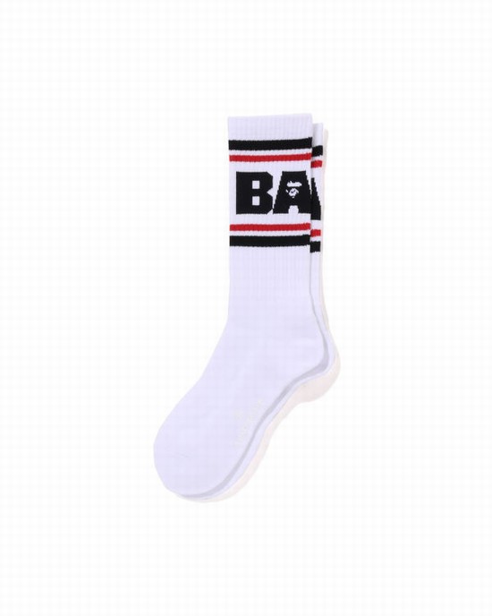 Chaussettes Bape Line Homme Noir | JQOTE3507