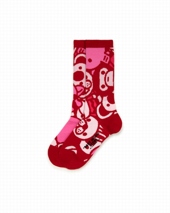 Chaussettes Bape Milo Femme Rose | RZXEG8410