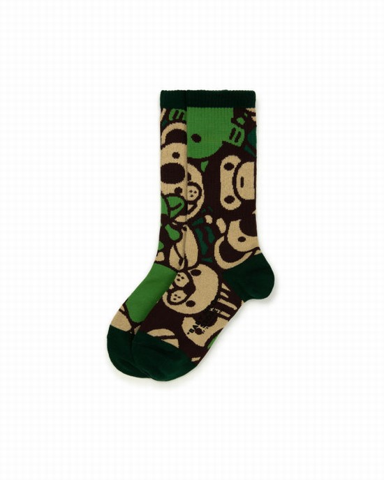 Chaussettes Bape Milo Femme Vert | MHGWX3951