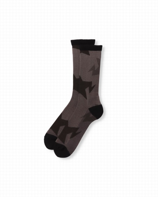 Chaussettes Bape STA Pattern Homme Noir | MJHUY9138