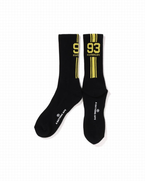 Chaussettes Bape Sports Homme Noir | KHPEF3129