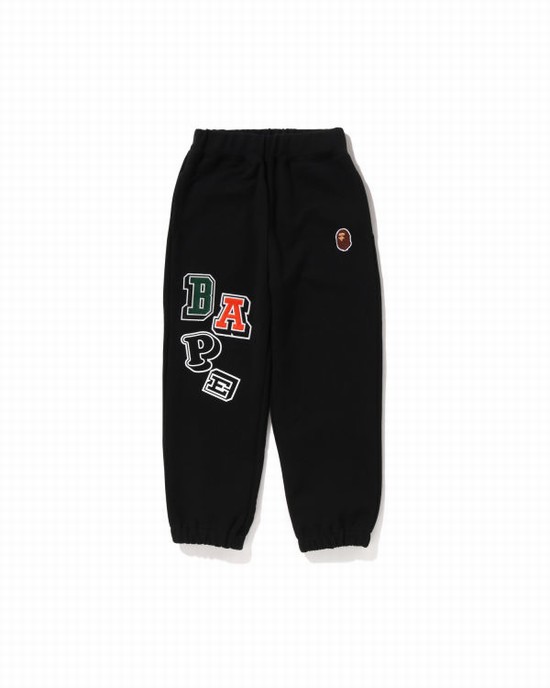 Jogging Bape Multi Fonts Enfant Noir | OHWAU4267