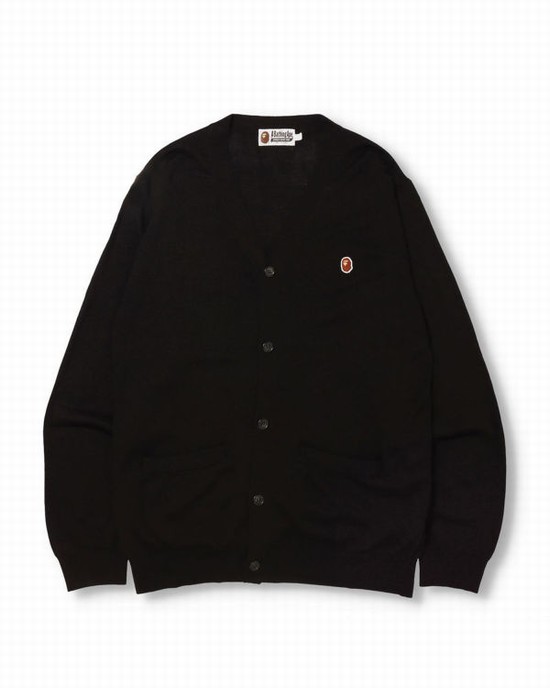 Knitwear Bape Ape Head Homme Noir | YWDXE4593