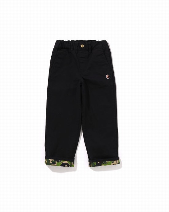 Pantalon Bape ABC Camo Cuffed Enfant Noir | KMHCJ9513