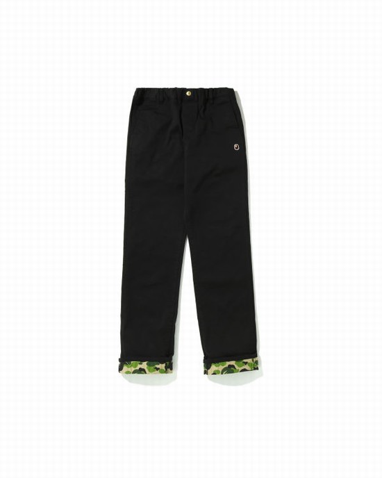 Pantalon Bape ABC Camo Cuffed JR Enfant Noir | WRAIX2374