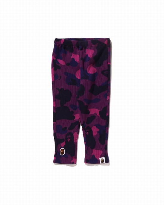 Pantalon Bape Color Camo Thermal Enfant Violette | YAFVN9023