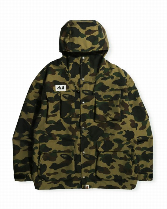 Parka Bape 1st Camo Mountain Homme Vert | FBCZH9841