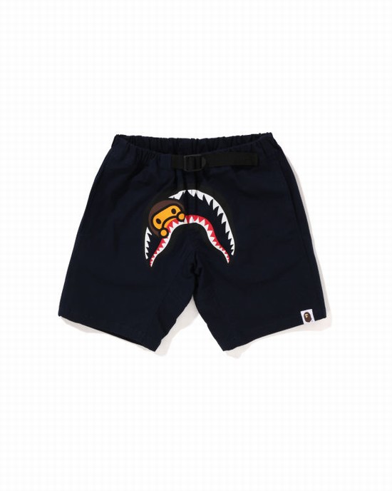 Shorts Bape Milo Shark Climbing Enfant Bleu Marine Bleu | WHADK7628