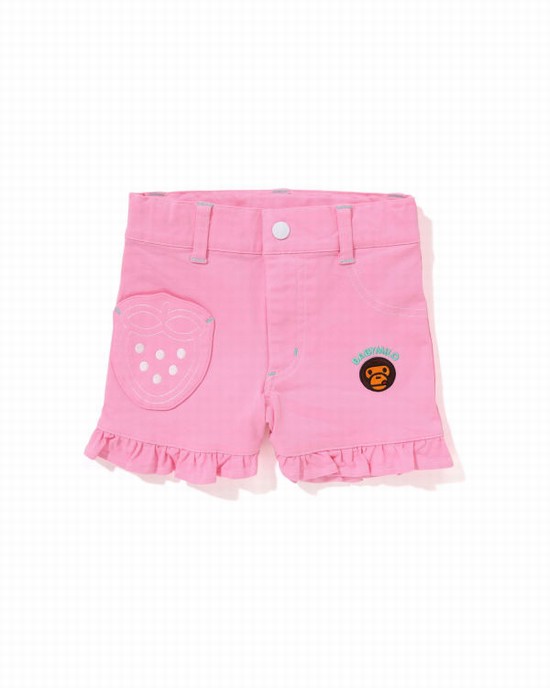 Shorts Bape Milo Strawberry Frill Enfant Rose | EZLDG7349