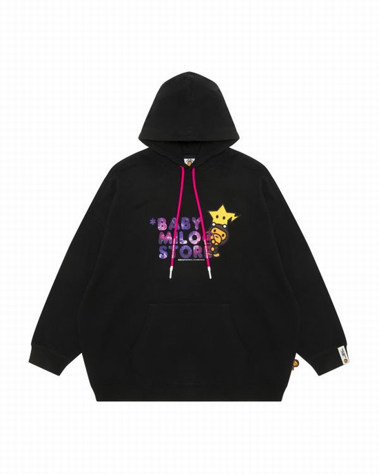 Sweat À Capuche Bape Milo Femme Noir | LFOUK6504