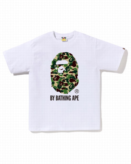 T Shirts Bape ABC Camo By Bathing Ape Homme Blanche | POLND9524