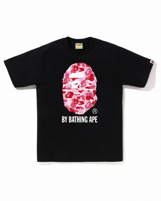 T Shirts Bape ABC Camo By Bathing Ape Homme Noir | ZJIFR3481