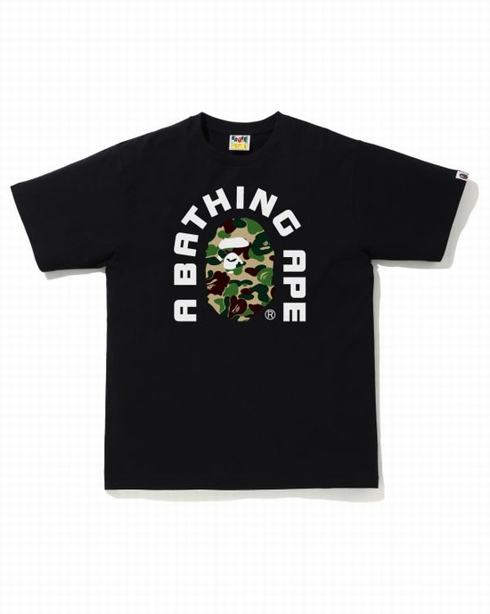 T Shirts Bape ABC Camo College 2020 Homme Vert | CDXAF7948