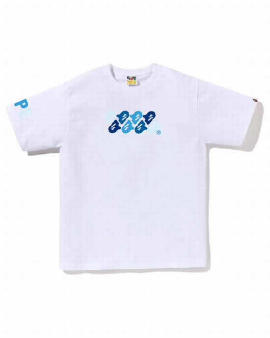 T Shirts Bape ABC Camo Homme Blanche | JNKDA1592