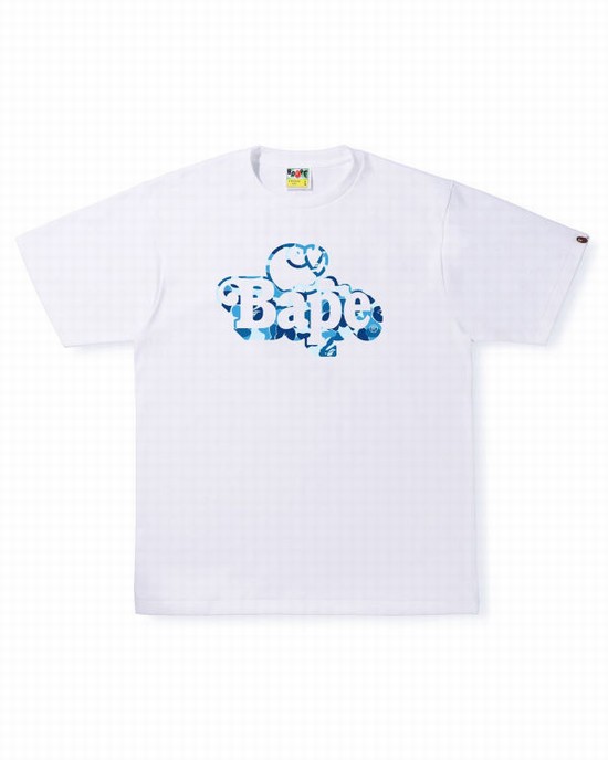 T Shirts Bape ABC Camo Milo On Homme Blanche | FAVNR6352