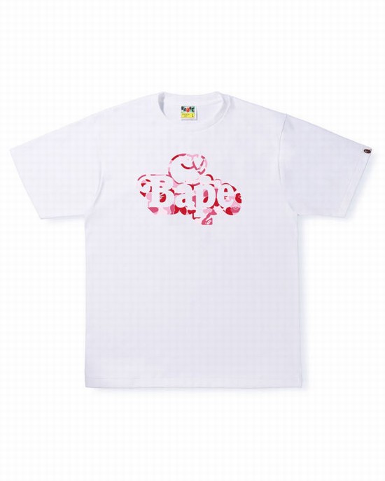 T Shirts Bape ABC Camo Milo On Homme Blanche | NUPEM7963