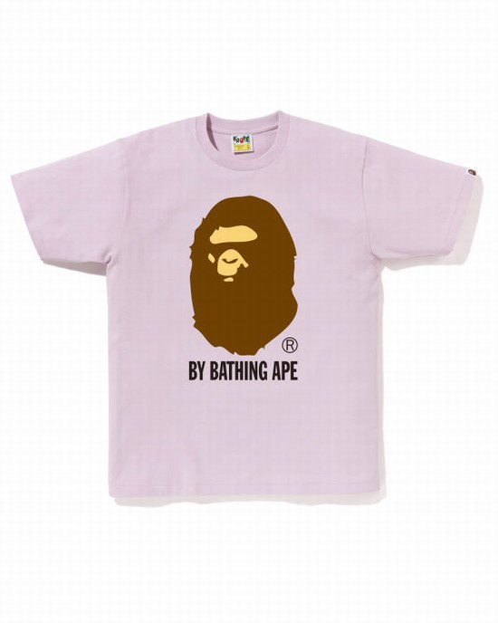 T Shirts Bape By Bathing Ape Homme Violette | ALDZQ1639