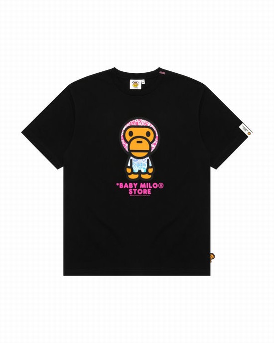 T Shirts Bape Milo Femme Noir | RYCAU7518