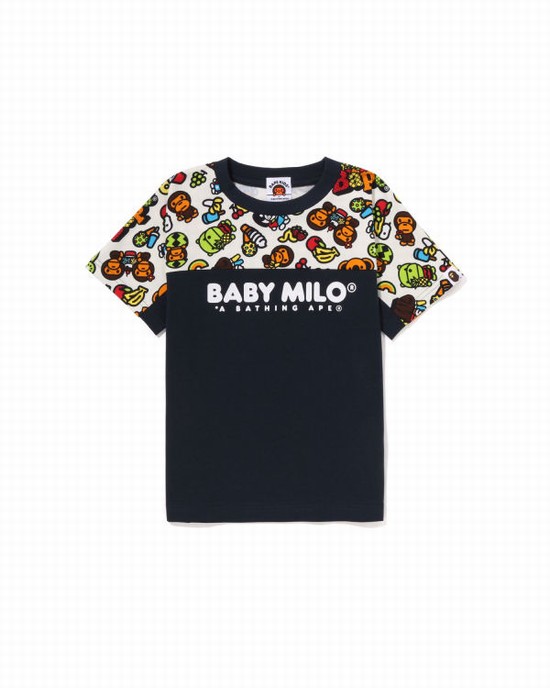 T Shirts Bape Milo Mixed Fruit Enfant Bleu Marine Bleu | UYZEW5483