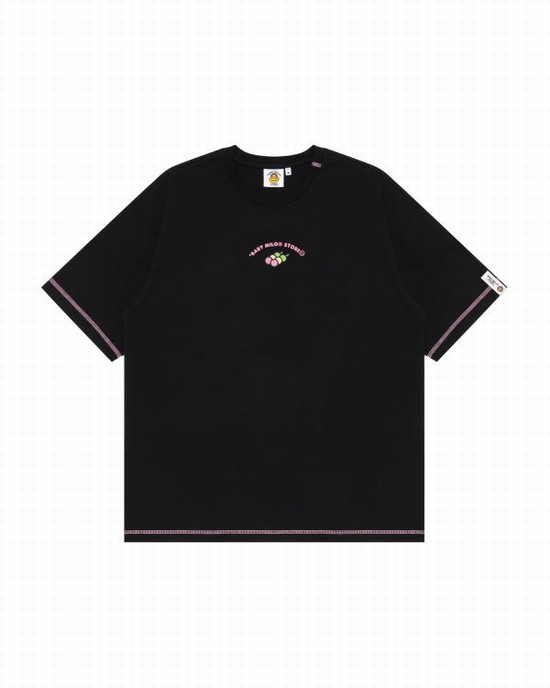 T Shirts Bape Milo boxy fit Femme Noir | KPIDO5729