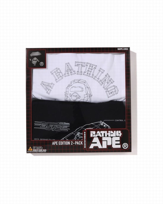 T Shirts Bape Tee Package Box #2 M Homme Blanche Noir | HYCKI6530