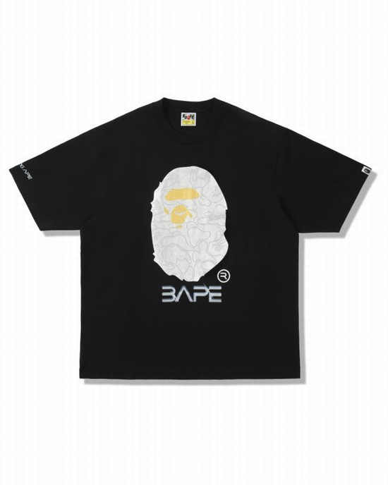 T Shirts Bape X Hajime Sorayama Ape Head Homme Noir | PFWUB4523