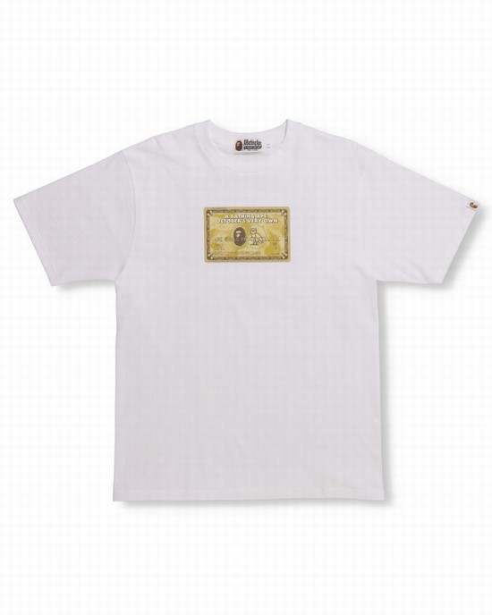 T Shirts Bape X OVO Card Homme Blanche | YGIFW7203