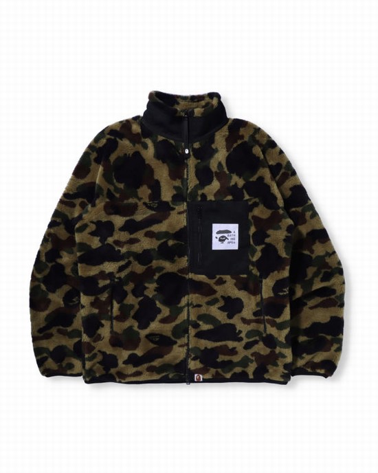 Vestes Bape 1st Camo BOA Homme Vert | USEPY5631