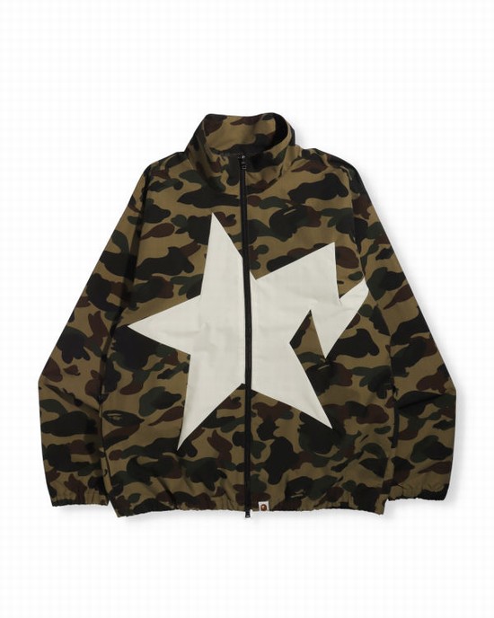 Vestes Bape 1st Camo Piste Homme Vert | MTQBJ7160