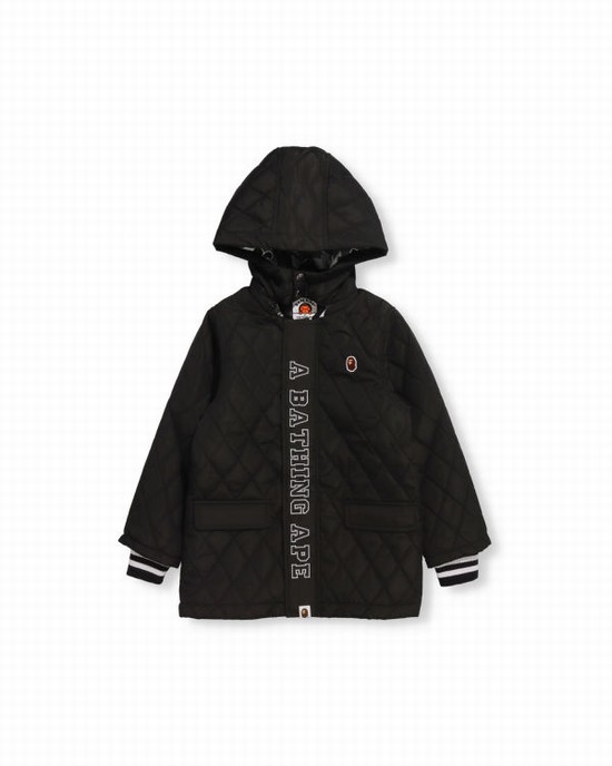 Vestes Bape Quilting Enfant Noir | MLGYX9034